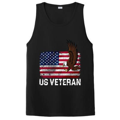 US Veteran Vintage American Bald Eagle PosiCharge Competitor Tank