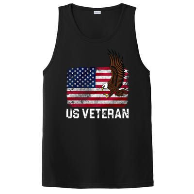 US Veteran Vintage American Bald Eagle PosiCharge Competitor Tank