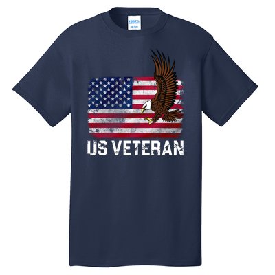 US Veteran Vintage American Bald Eagle Tall T-Shirt