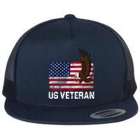 US Veteran Vintage American Bald Eagle Flatbill Hat