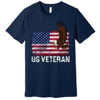 US Veteran Vintage American Bald Eagle Premium T-Shirt