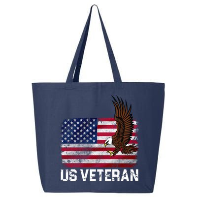 US Veteran Vintage American Bald Eagle 25L Jumbo Tote