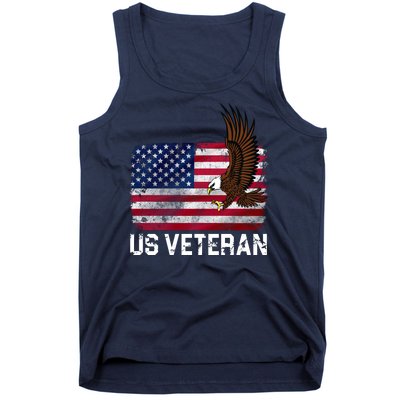 US Veteran Vintage American Bald Eagle Tank Top