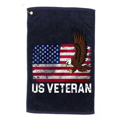 US Veteran Vintage American Bald Eagle Golf Towel