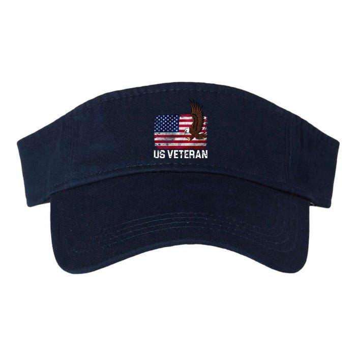 US Veteran Vintage American Bald Eagle Valucap Bio-Washed Visor