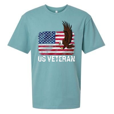 US Veteran Vintage American Bald Eagle Sueded Cloud Jersey T-Shirt