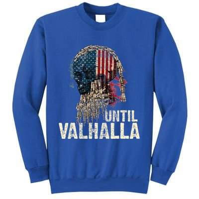 Until Valhalla Viking Us Flag Vintage Til Valhalla Sweatshirt