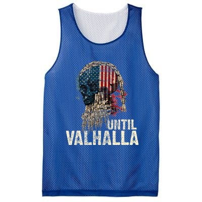 Until Valhalla Viking Us Flag Vintage Til Valhalla Mesh Reversible Basketball Jersey Tank