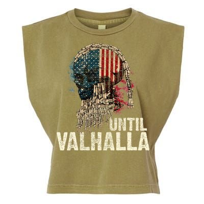 Until Valhalla Viking Us Flag Vintage Til Valhalla Garment-Dyed Women's Muscle Tee