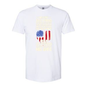 Us Veteran Wife Saying Proud Us Veteran Wife Friend Gift Softstyle CVC T-Shirt