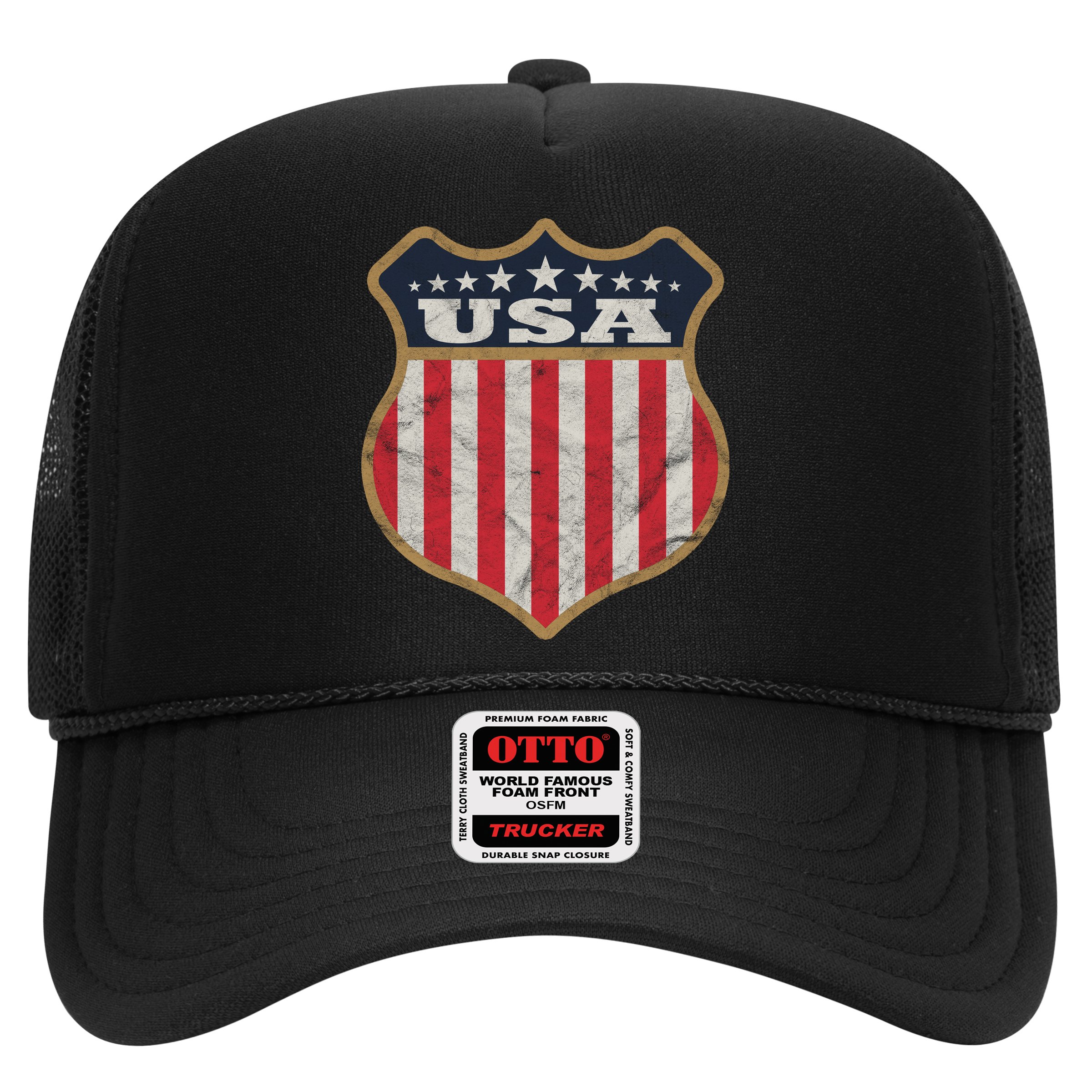 USA Vintage White Cool USA Flag Vintage Hat
