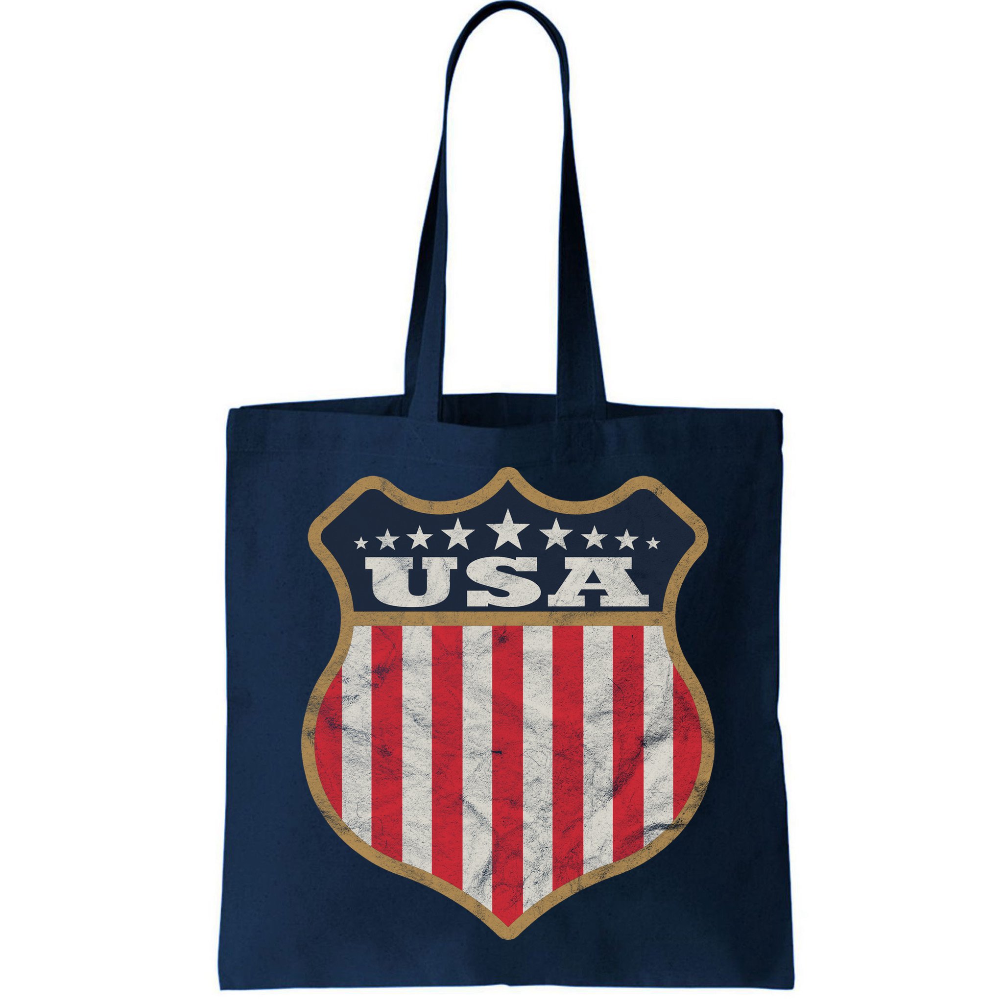 USA Vintage White Cool USA Flag Vintage Bag