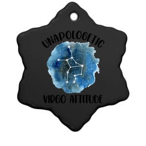 Unapologetic Virgo Zodiac Constellation Stuff Attitude Gift Ceramic Star Ornament