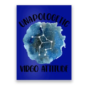 Unapologetic Virgo Zodiac Constellation Stuff Attitude Gift Poster