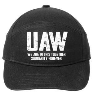 UAW We Are In This Together Solidarity Forever 7-Panel Snapback Hat