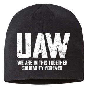 UAW We Are In This Together Solidarity Forever Sustainable Beanie