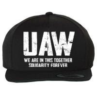 UAW We Are In This Together Solidarity Forever Wool Snapback Cap