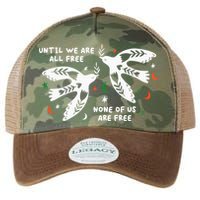 Until We Are All Free None Of Us Are Free Free Palestine Legacy Tie Dye Trucker Hat