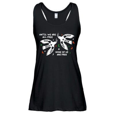 Until We Are All Free None Of Us Are Free Free Palestine Ladies Essential Flowy Tank