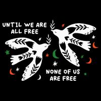 Until We Are All Free None Of Us Are Free Free Palestine 16 in Basic Backpack