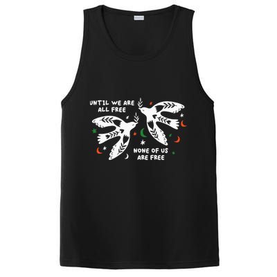 Until We Are All Free None Of Us Are Free Free Palestine PosiCharge Competitor Tank