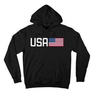 Usa Women American Flag 4th Of July Patriotic Tall Hoodie