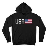 Usa Women American Flag 4th Of July Patriotic Tall Hoodie