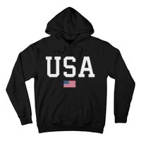 Usa Women American Flag Patriotic 4th Of July Hoodie