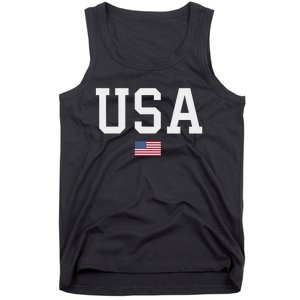 Usa Women American Flag Patriotic 4th Of July Tank Top