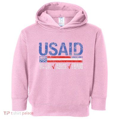 Usaid Waste Abuse Fraud Since 1961 D.O.G.E 2025 Toddler Hoodie