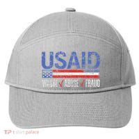 Usaid Waste Abuse Fraud Since 1961 D.O.G.E 2025 7-Panel Snapback Hat