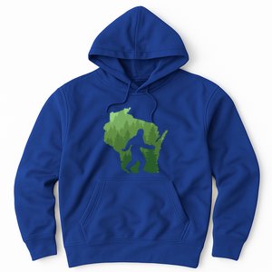 Unique Wisconsin Bigfoot Hunter Gift Sasquatch Hunting Cool Gift Hoodie