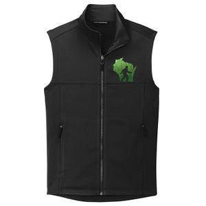 Unique Wisconsin Bigfoot Hunter Gift Sasquatch Hunting Cool Gift Collective Smooth Fleece Vest