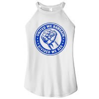 United We Bargain Divided We Beg Worker Fist Labor Protest Women's Perfect Tri Rocker Tank