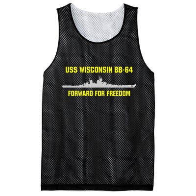 Uss Wisconsin Bb64 Mesh Reversible Basketball Jersey Tank
