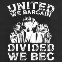 United We Bargain Divided We Beg Labor Day Union Worker Gift 25L Jumbo Tote