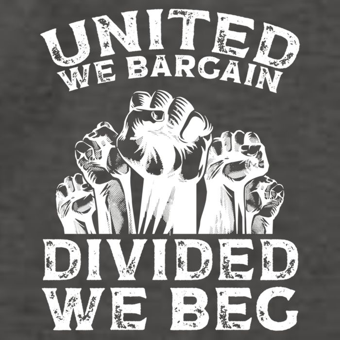 United We Bargain Divided We Beg Labor Day Union Worker Gift Vector Backpack