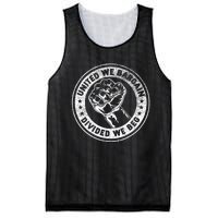 United We Bargain Divided We Beg Worker Fist Labor Protest Mesh Reversible Basketball Jersey Tank