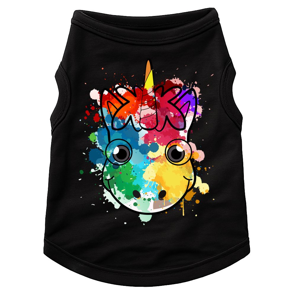 Unicorn Water Color Horse Mom Paint Splat Love Gift Doggie Tank