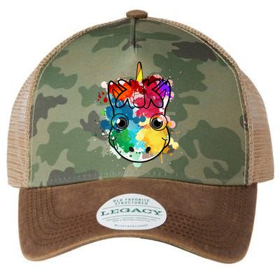Unicorn Water Color Horse Mom Paint Splat Love Gift Legacy Tie Dye Trucker Hat