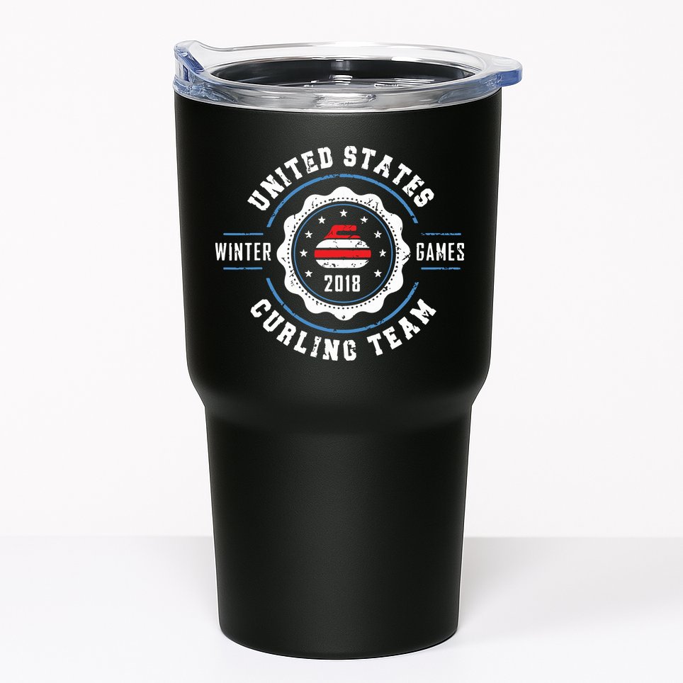 USA Winter Curling Tumbler