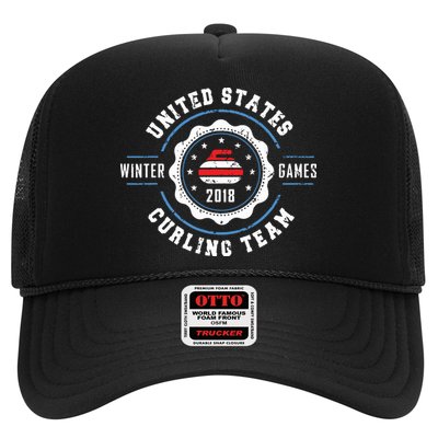 USA Winter Curling Trucker Hat