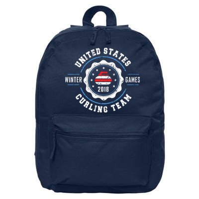 USA Winter Curling 16 in Basic Backpack
