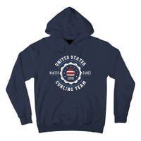 USA Winter Curling Tall Hoodie