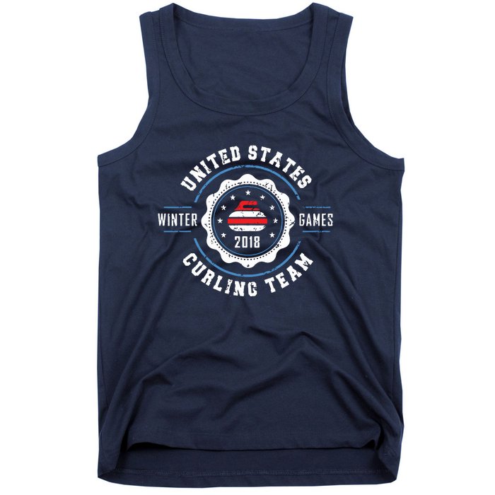 USA Winter Curling Tank Top