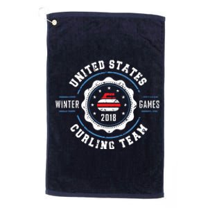 USA Winter Curling Platinum Collection Golf Towel