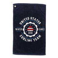 USA Winter Curling Platinum Collection Golf Towel