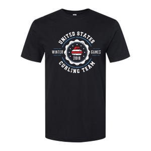 USA Winter Curling Softstyle CVC T-Shirt