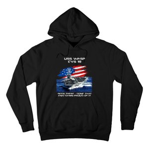 USS Wasp CVS 18 Aircraft Carrier Veteran USA Flag Christmas Hoodie