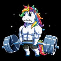 Unicorn Weightlifting Deadlift Fitness Gym Women Button